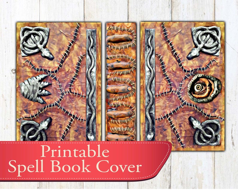 Printable Hocus Pocus Spell Book Cover Etsy