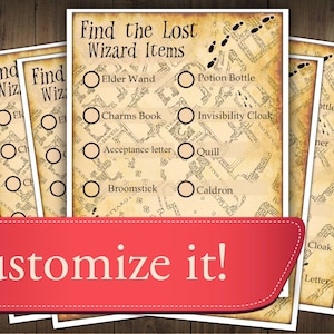 Wizard Scavenger Hunt Wizard Party Game Treasure Hunt for - Etsy