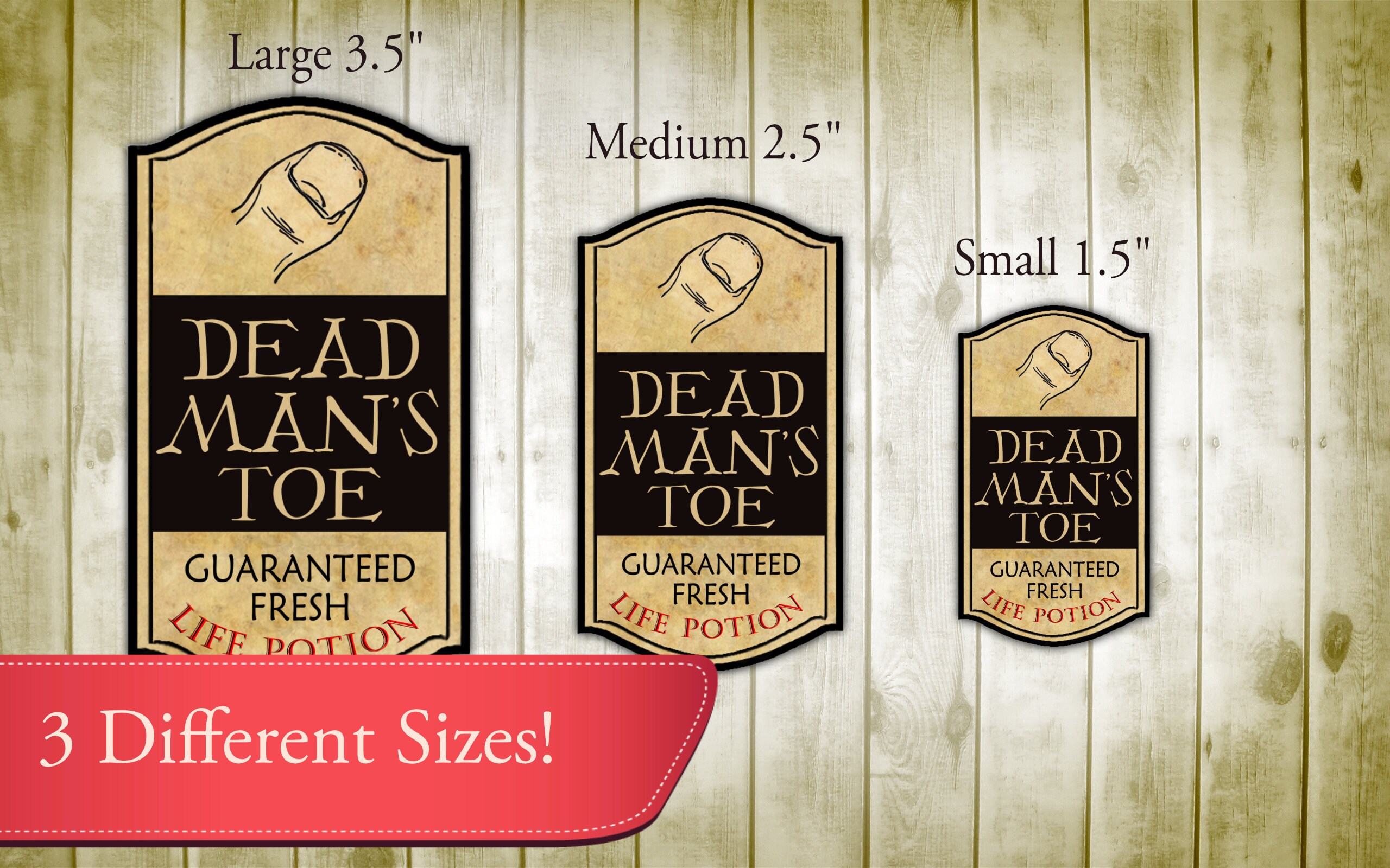 Realistic Hocus Pocus Life Potion Ingredient Lables Printable - Etsy
