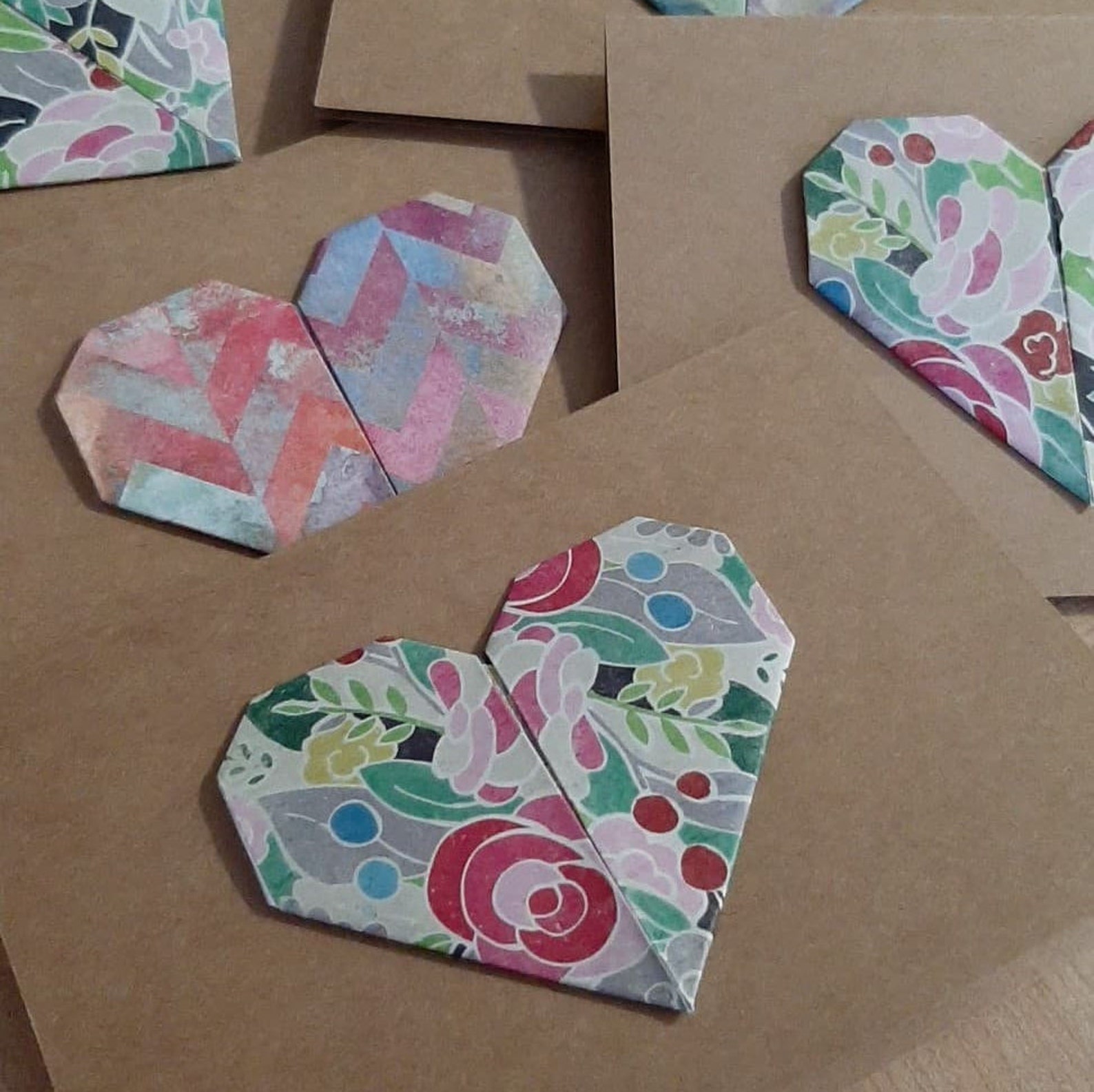 origami heart card origami heart card