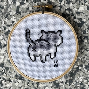 Cat Butt Cross Stitch Pattern, PDF, Digital Download, Funny Cat Cross Stitch, Cat Cross Stitch, Snarky Cross Stitch, Cute Cat Pattern
