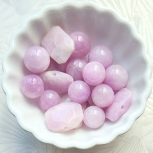 Kunzite Guru Beads for Malas, Guru Beads, Metaphysical Guru Beads, Guru Bead, Metaphysical Beads, Mala Supplies