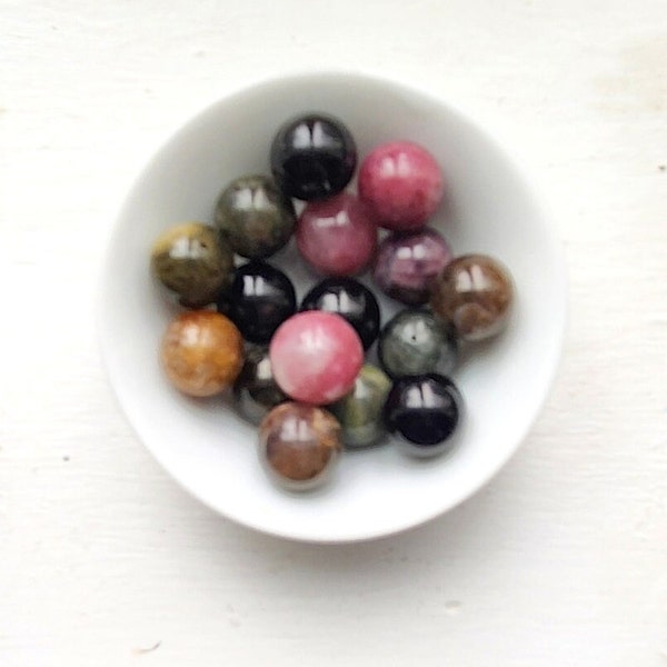 Tourmaline Guru Beads for Malas, Metaphysical Guru Beads, Guru Bead, Metaphysical Beads, Mala Supplies; 2 holed