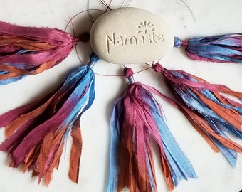 Hand-Dyed Sari Silk Tassel: Artisan Mala Tassel (5.5-6" Long)