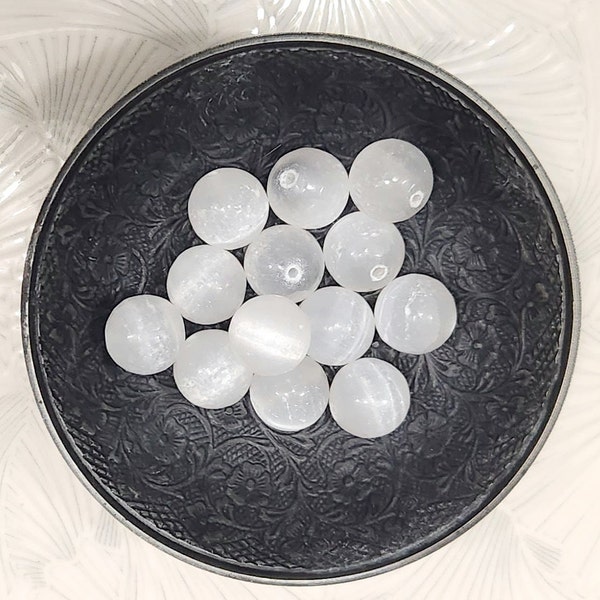 Selenite Guru Beads for Malas, Guru Beads, Metaphysical Guru Beads, Guru Bead, Metaphysical Beads, Mala Supplies