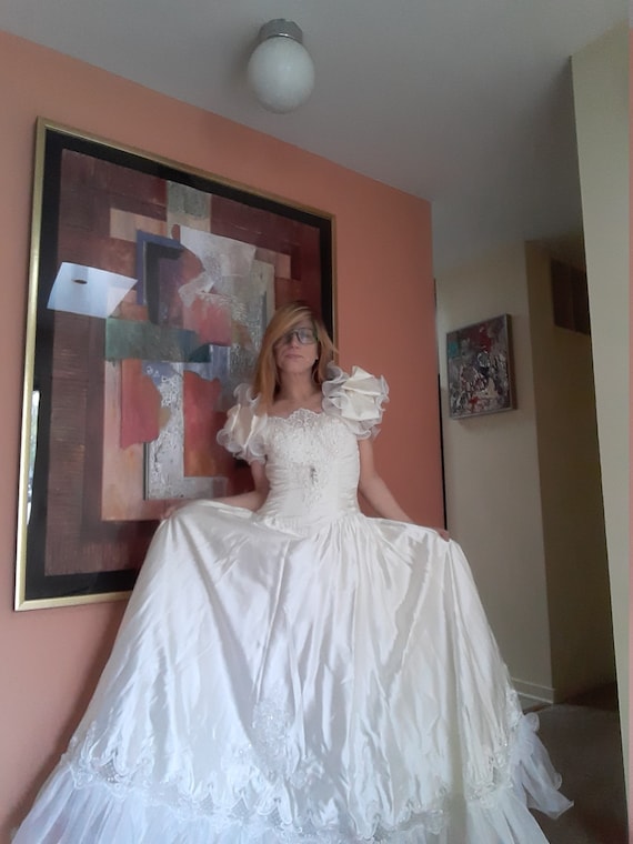 1980's wedding gown