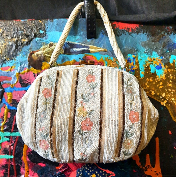 Rare 1940's beaded evening bag by Josef