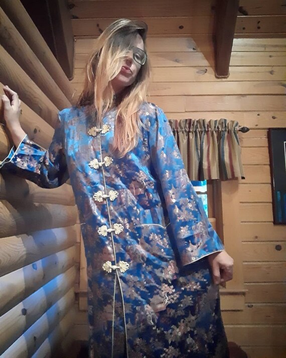 1960's cheongsam robe by Peony Shanghai