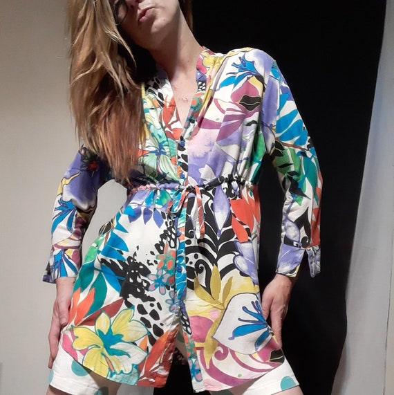 Rare 1990's drawstring blouse by Jams World