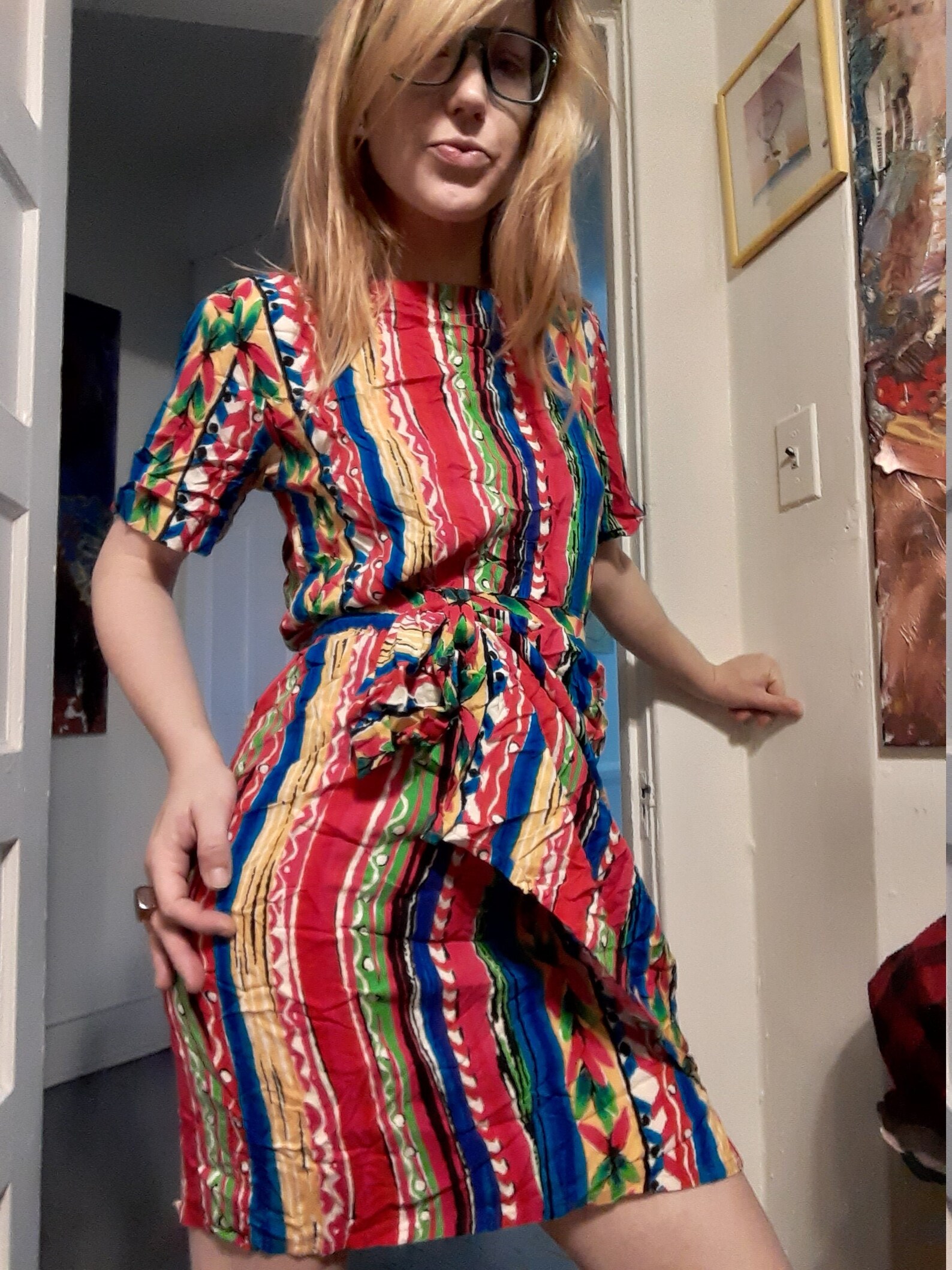 1980's Blouse & Wrap Skirt Set Etsy