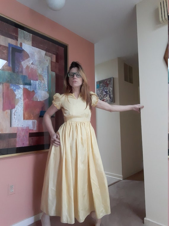 1920's taffeta gown