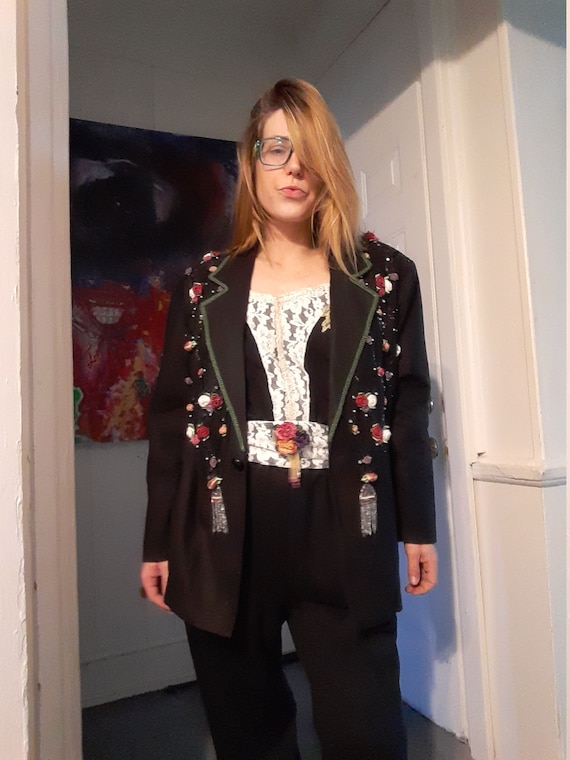 1980's jumpsuit w / matching jacket & belt