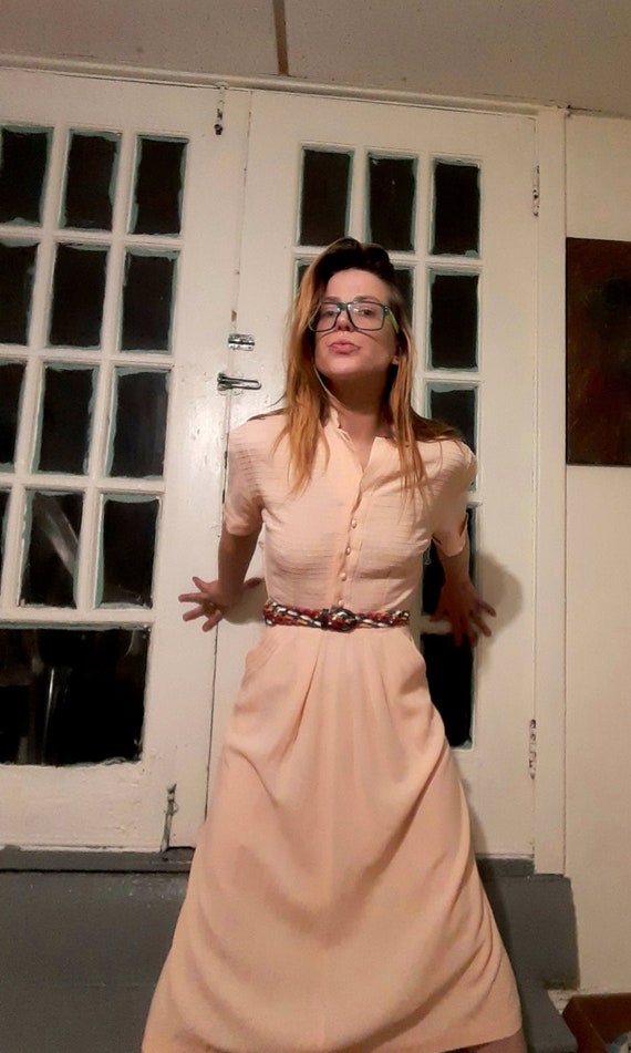 1940's pink tea dress