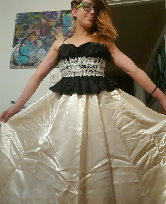 1980's DEADSTOCK Gunne Sax gown ~ prom ~ wedding d