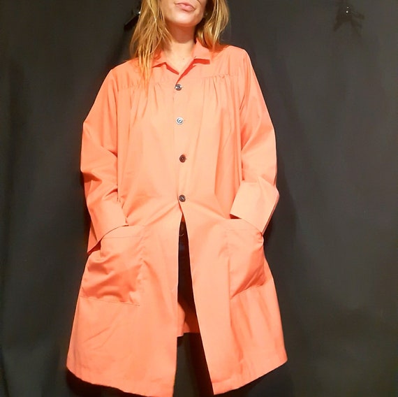 1960's salmon pink salon style housedress