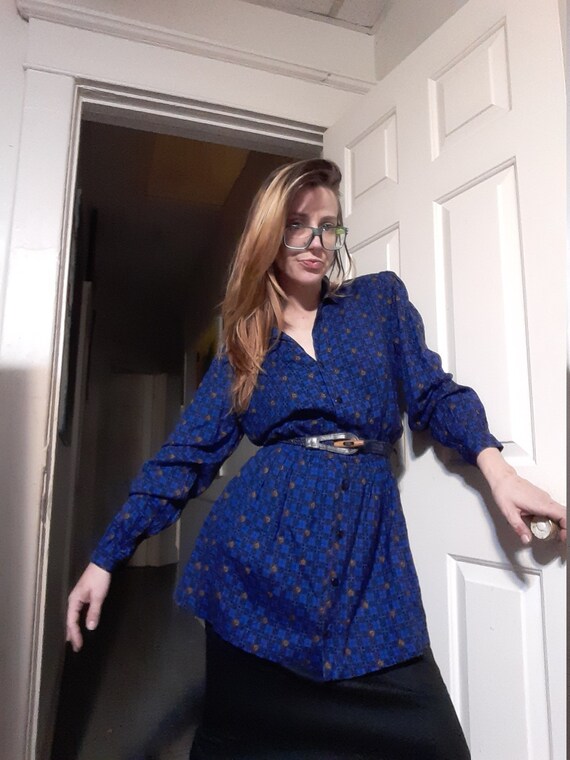 1980's peplum dress w/ matching belt