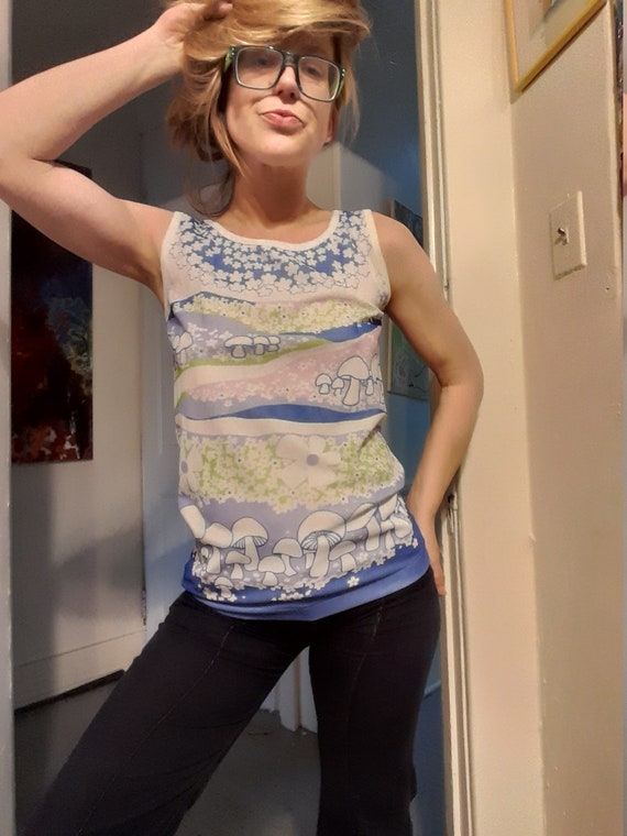 1960's magic mushroom tank top