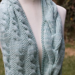 Crochet Scarf Pattern Chunky Crochet Cowl Braided Scarf 