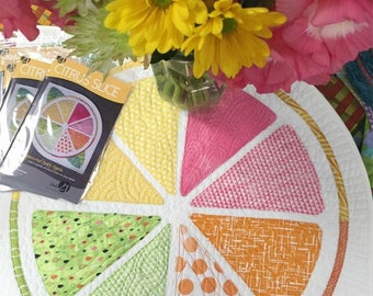 Citrus Slice Quilted Table Topper