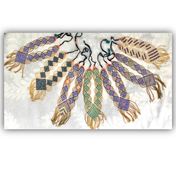 18 Vintage Seed Bead Necklaces 1970s Boho Hippie … - image 2