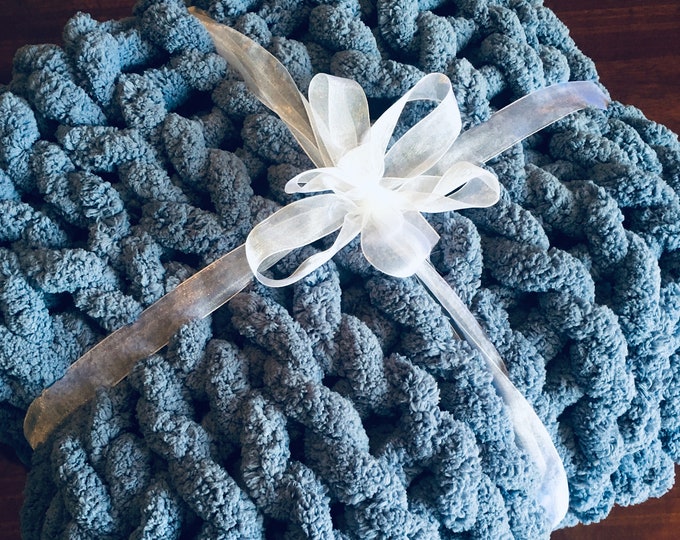 Custom Handmade Chunky Chenille Throws and Blankets