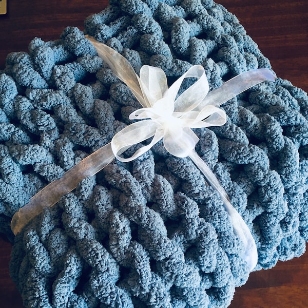 Custom Handmade Chunky Chenille Throws and Blankets