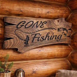 Gone Fishing plaque