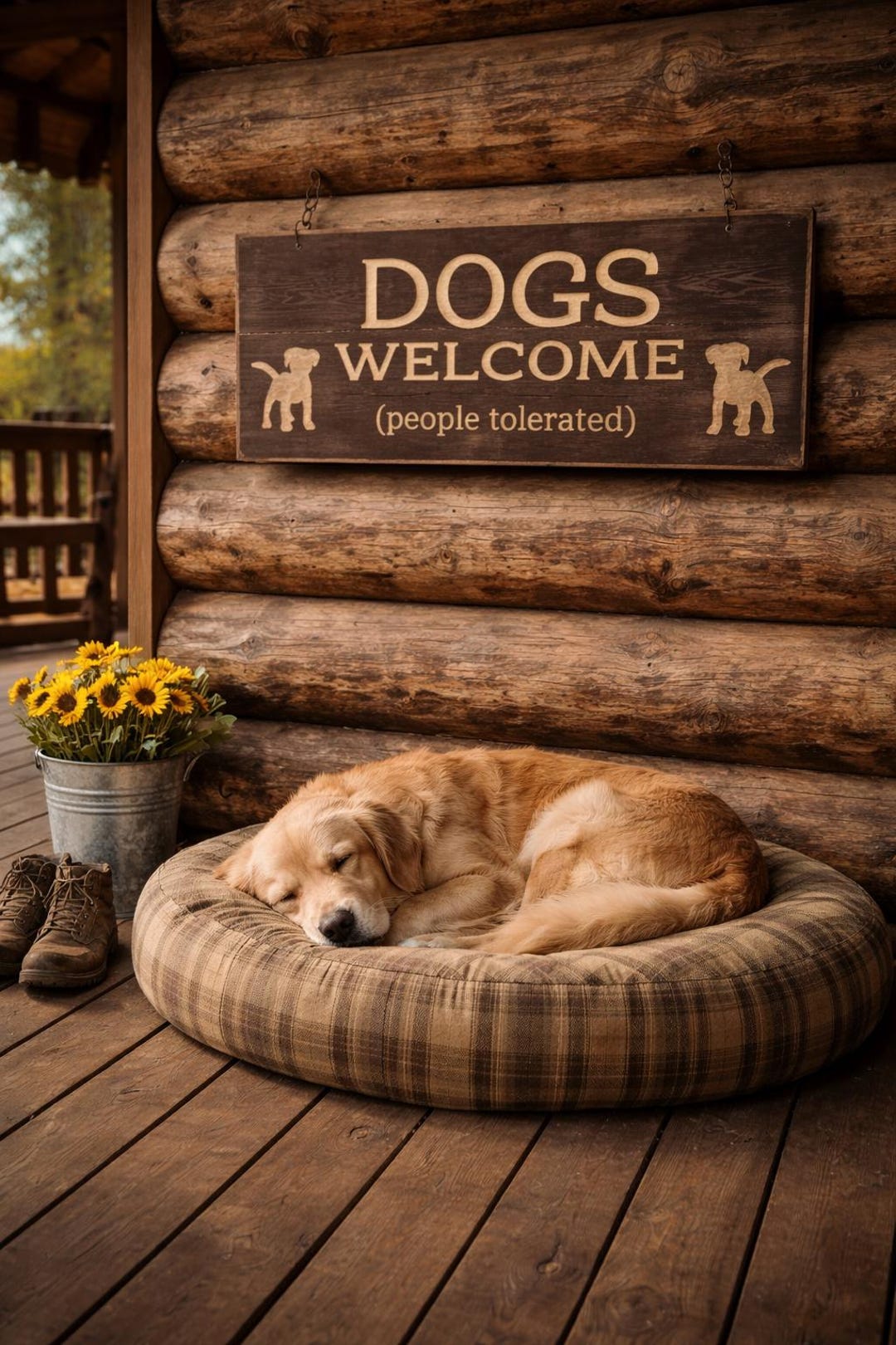 Dogs Welcome Sign 7x5 - Etsy