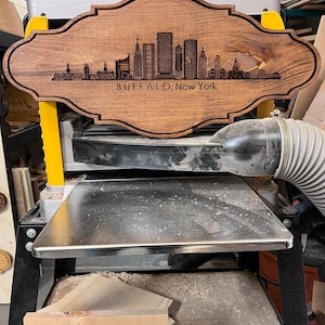 Buffalo New York Skyline plaque
