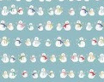 Fabric - Riley Blake "Cozy Christmas" by Lori Holt !!!  Snowman- Blue!!