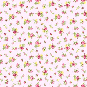 Fabric COTTAGE CHARM - New!! *PINK Tossed Tiny Rose* CD2256-Pink  by Timeless Treasures Premium Cotton