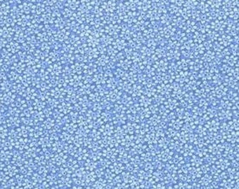 Fabric by the YARD - SALE !!  Blue Floral Calico