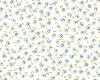 Fabric - SKY 6100D3-3 by Sevenberry Petite Fleurs - Blue Tiny Calico Fabric!!  The REAL SEVENBERRY Collection Made in Japan - Continuous Cut
