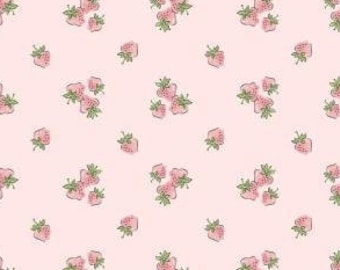 Fabric GARDEN PARTY New!!! *STRAWBERRY Fields Blush 23303* New 100% Premium Cotton by Poppie Cotton !!!