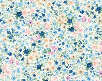 Fabric by the YARD - Sevenberry Petite Garden - BLUE - NEW!!!  Robert Kaufman