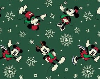 Fabric "MICKEY & MINNIE MOUSE" Brand New!!!!! by Camelot Fabrics!! 100% Premium Cotton!