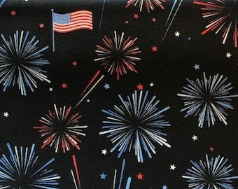 Fabric! Fireworks - Fabric Continuous Cut - 100% Cotton