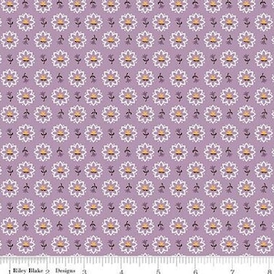 Fabric - PRAIRIE HERITAGE PLUM - New Lori Holt &quot;Prairie Collection&quot; Riley Blake Designs - Continuous Cut!!