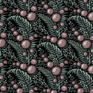 Fabric *PRACTICAL MAGIC* NIGHT Saffron - New 100% Premium Cotton by Edyta Sitar of Laundry Basket Quilts for Andover Fabrics!! Gorgeous!!!