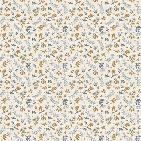 Fabric - THE OLD GARDEN *Edith Cream* 100% Premium Cotton by Riley Blake Designs - Gorgeous Collection - Always Continuous Cut!