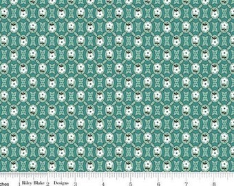 Fabric - PRAIRIE PIONEER SEAGLASS - New Lori Holt "Prairie Collection" Riley Blake Designs!  Continuous Cut!