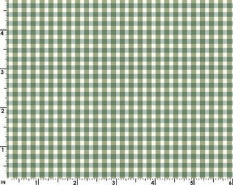 Gingham Fabric *LOVELY BUNCH* Gingham GREEN!! 100% Premium Cotton by Maywood Studios!!