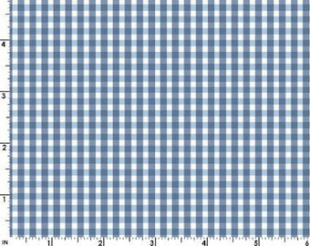 Gingham Fabric *LOVELY BUNCH* Gingham Blue!  100% Premium Cotton by Maywood Studios and Always Continuous Cut For You!!