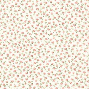 Fabric Sevenberry Petite Fleurs Tiny Coral Flowers Fabric - Etsy