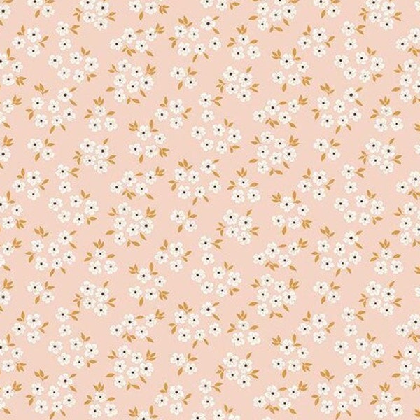 Fabric LITTLE SWAN *DITSY Floral Blush C13742* New 100% Premium Quilting Cotton by Riley Blake Designs - Always Continuous Cut!