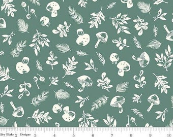 Fabric YULETIDE FOREST - New!!! *WOODLAND Sage* 13542 - Premium Cotton - Riley Blake Designs - Always Continuous Cut For You!