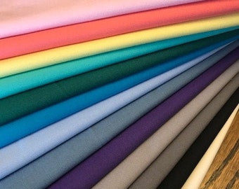 Fabric Cotton Solids - NEW COLORS !!