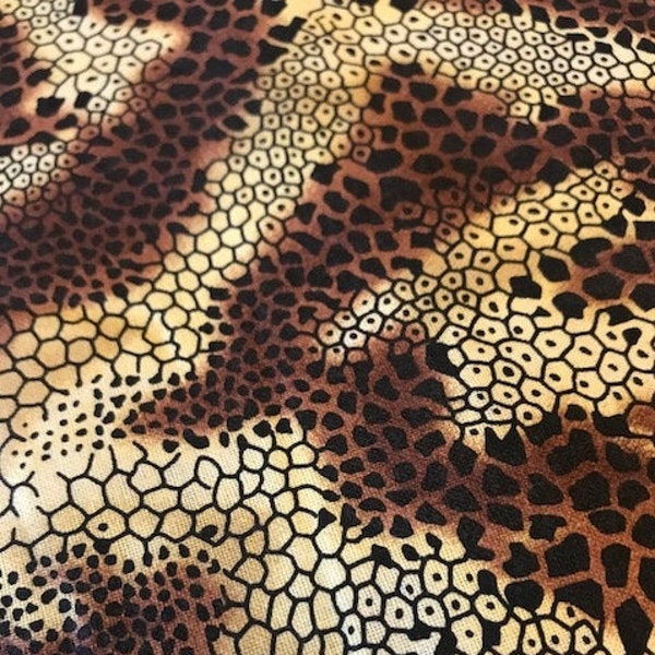 Fabric *SNAKE SKIN*  WHAT!!!!!  So Very Cool 100% Cotton Fabric - Continuous Cut For You!!!