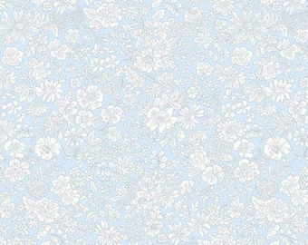 Liberty EMILY BELLE *Pale SKY* by Liberty Fabrics New Beautiful Quilting Cotton Always Continuous Cut For You