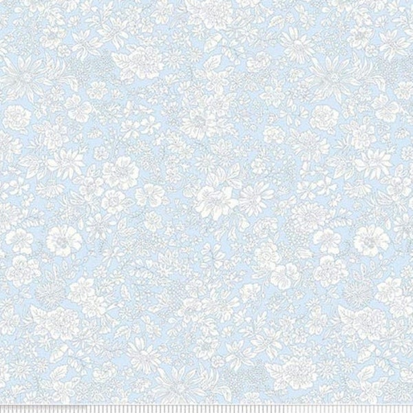 Liberty EMILY BELLE *Pale SKY* by Liberty Fabrics New Beautiful Quilting Cotton Always Continuous Cut For You